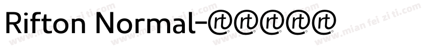 Rifton Normal字体转换